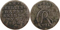 DENMARK 2 SKILLING Christian VII. (1766-1808) -