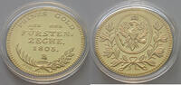 Altdeutschland Medaille Proof 999 silber vergoldete Medaille, Nachprägung -