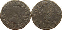 FRANCE CHATEAU RENAUD DOUBLE TOURNOIS Francois de Bourbon-Conti, 1605-1614. -