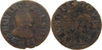 FRANCE CHATEAU RENAUD DOUBLE TOURNOIS Francois de Bourbon-Conti, 1605-1614. -