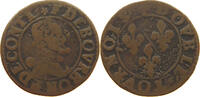 FRANCE CHATEAU RENAUD DOUBLE TOURNOIS Francois de Bourbon-Conti, 1605-1614. -