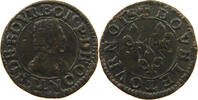 FRANCE CHATEAU RENAUD DOUBLE TOURNOIS Francois de Bourbon-Conti, 1605-1614. -