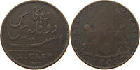 INDIA BRITISH MADRAS 10 CASH GEORGE III. 1760-1820 -