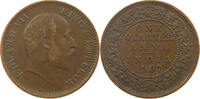 INDIA BRITISH 1/4 ANNA Edward VII., 1901 - 1910 -