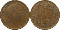 INDIA BRITISH 1/4 ANNA Edward VII., 1901 - 1910 -
