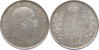 INDIA BRITISH 2 ANNAS Edward VII., 1901 - 1910 -
