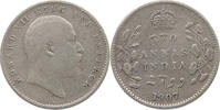 INDIA BRITISH 2 ANNAS Edward VII., 1901 - 1910 -