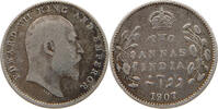 INDIA BRITISH 2 ANNAS Edward VII., 1901 - 1910 -