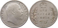 INDIA BRITISH RUPEE Edward VII., 1901 - 1910 -