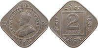INDIA BRITISH 2 ANNAS George V. (1910-1936) -