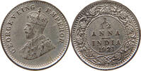 INDIA BRITISH 1/12 ANNA George V. (1910-1936) SILVER PLATED -