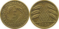 DRITTES REICH 5 PFENNIG 1936 G VF