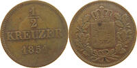 BAYERN 1/2 KREUZER Maximilian II. Joseph (1848-1864) -