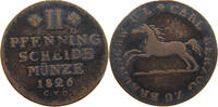 BRAUNSCHWEIG WOLFENBÜTTEL 2 PFENNIG Karl 1815-1830. -