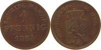 HESSEN DARMSTADT PFENNIG Ludwig III. 1848-1877. -