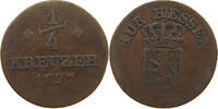 HESSEN KASSEL 1/4 KREUZER Wilhelm II. 1821-1847 -