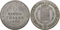 HESSEN KASSEL 1/6 TALER Wilhelm II., 1821-1847 -