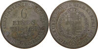 HESSEN KASSEL 1/6 TALER Wilhelm II., 1821-1847 -