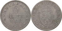 HESSEN DARMSTADT 6 KREUZER Ludwig I. 1806-1830. -