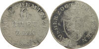 HESSEN DARMSTADT 6 KREUZER Ludwig II. 1830-1848. -
