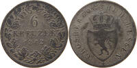 HESSEN DARMSTADT 6 KREUZER Ludwig II. 1830-1848. -