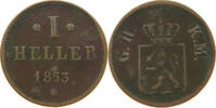 HESSEN DARMSTADT HELLER Ludwig III. 1848-1877. -