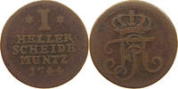 HESSEN KASSEL HELLER Friedrich I. 1730-1751 -