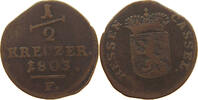 HESSEN KASSEL 1/2 KREUZER Wilhelm IX. 1785-1803 -