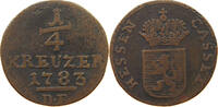 HESSEN KASSEL 1/4 KREUZER Friedrich II. 1760-1785 -