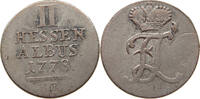 HESSEN KASSEL 2 ALBUS Friedrich II. 1760-1785 -