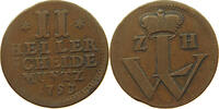HESSEN KASSEL 2 HELLER Wilhelm VIII. 1751-1760 -