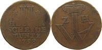 HESSEN KASSEL 2 HELLER Wilhelm VIII. 1751-1760 -