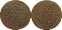 SACHSEN WEIMAR EISENACH 3 PFENNIG Anna Amalia (1758-1775) -