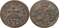 SACHSEN WEIMAR EISENACH 6 PFENNIG Anna Amalia (1758-1775) -