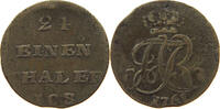POMMERN UNTER SCHWEDISCHER BESETZUNG 1/24 TALER ZEITGENÖSSISCHE FÄLSCHUNG KUPFER Adolph Friedrich 1751-1771 -