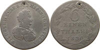 HESSEN KASSEL 1/6 TALER Wilhelm II. 1821-1847. -