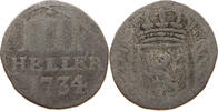 HESSEN KASSEL 4 HELLER Friedrich I, 1730-1751 -