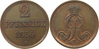 2 Pfennig 1856 Hannover Georg V. ss+
