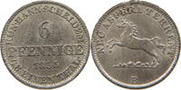 6 Pfennig 1855 Hannover Georg V. ss