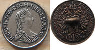 HAUS HABSBURG MEDAILLE Maria Theresa (1740-1780) NACHPRÄGUNG -