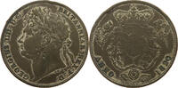 Großbritannien Half (1/2) Crown zeitgenösische Fälschung, George IV. -