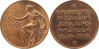 BERLIN MEDAILLE V. MANHEIMER BERLIN JUBILÄUMS MÜNZE 1839-1914, OERTEL -