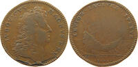 FRANCE JETON Louis XIV. (1643–1715) LEVIOS LACTURA TUETUR -