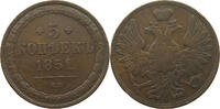 Russland 5 Kopeken Nikolaus I. (1825-1855) SEHR SELTEN -