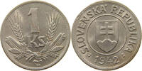 1 KORUNA 1942 SLOVAKIA  VZ
