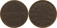 BAYERN 1 PFENNIG MAXIMILIAN II. JOSEPH 1848-1864 -