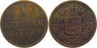 BAYERN 1/2 KREUZER MAXIMILIAN II. JOSEPH (1848-1864) -