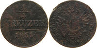 HAUS HABSBURG 1/4 KREUZER 1851 B FRANZ JOSEPH I. (1848-1916) S 2.31 US$  +  28.87 US$ shipping