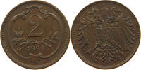 HAUS HABSBURG 2 HELLER 1894 FRANZ JOSEPH I. (1848-1916) SS 9.24 US$  +  28.87 US$ shipping
