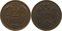 HAUS HABSBURG 2 HELLER 1894 FRANZ JOSEPH I. (1848-1916) SS 5.77 US$  +  28.87 US$ shipping